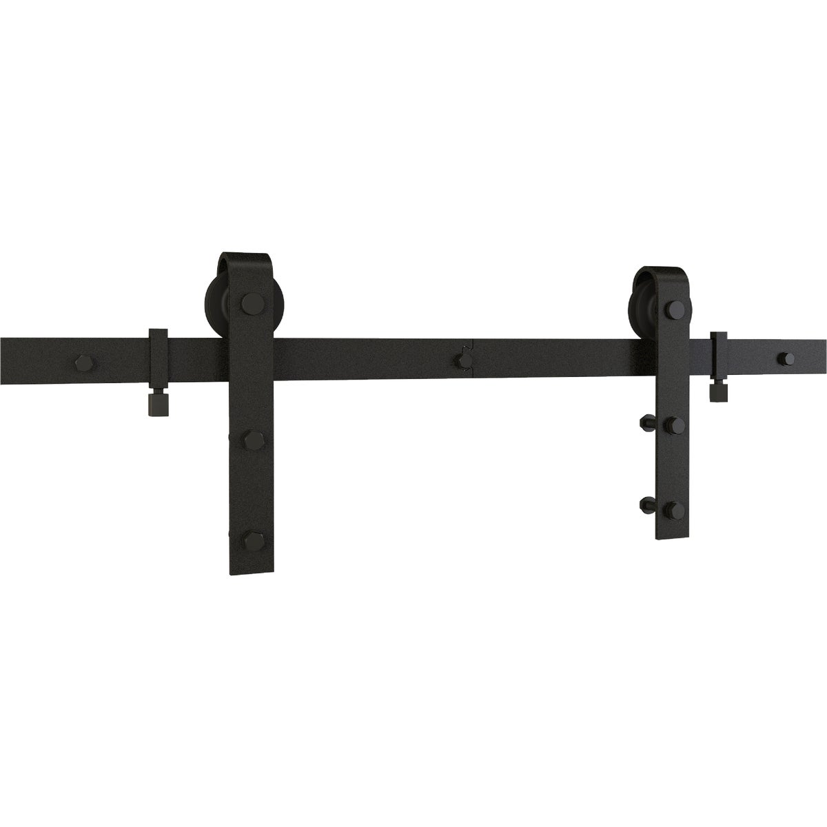 National Hardware 96 In. Matte Black Classic Interior Barn Door Kit (2-Piece)