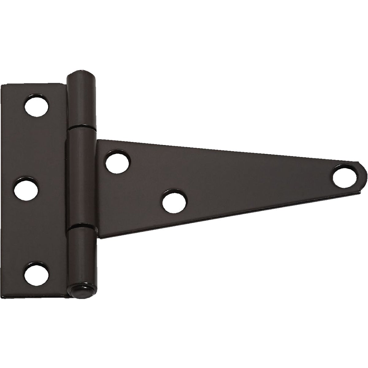 National Hardware 4 In. Black Heavy-Duty Tee Hinge (2-Pack)