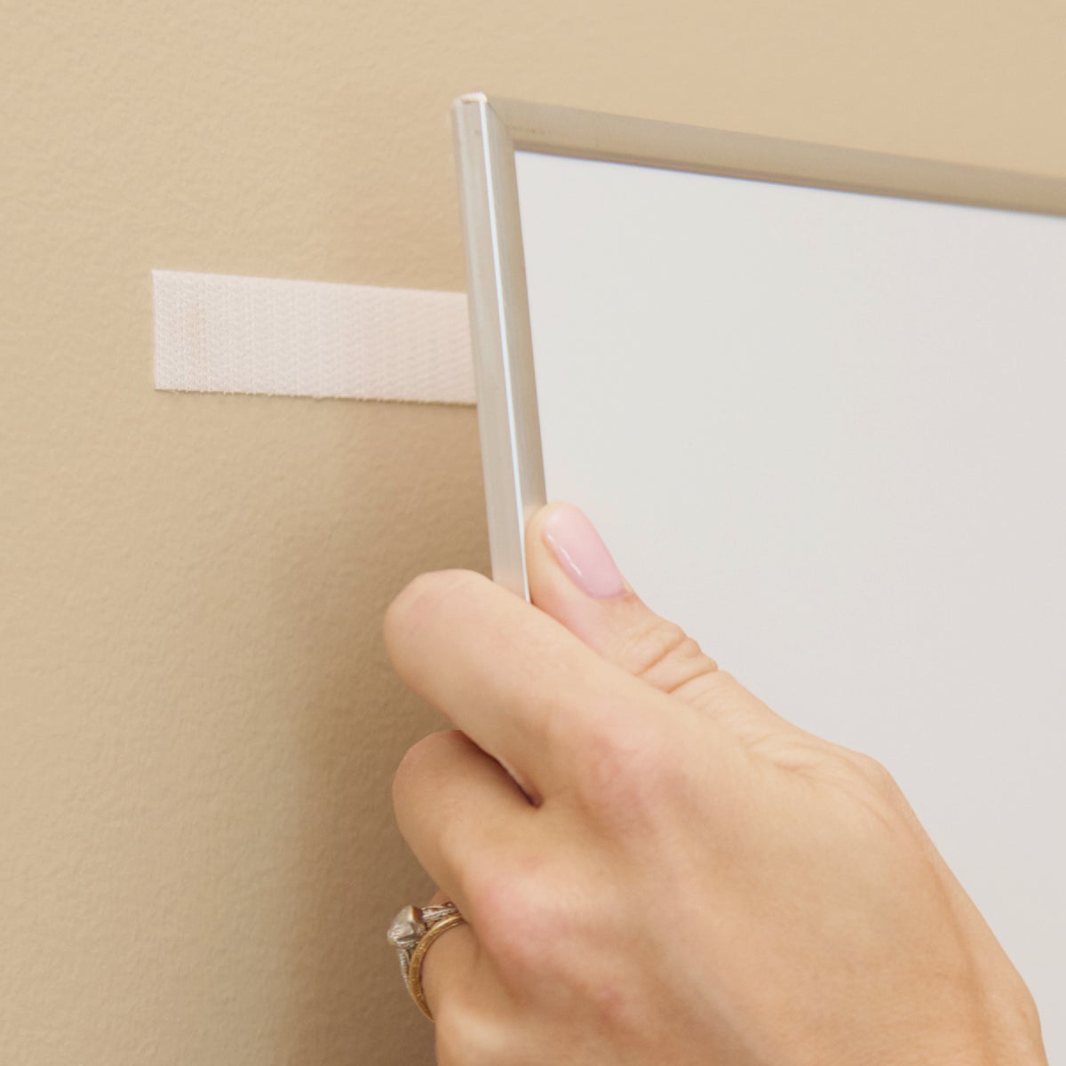 Wrap-It Storage Stick 'Em 3/4 In. x 3-1/2 In. White Hook & Loop Strip (8 Ct.) Image 3