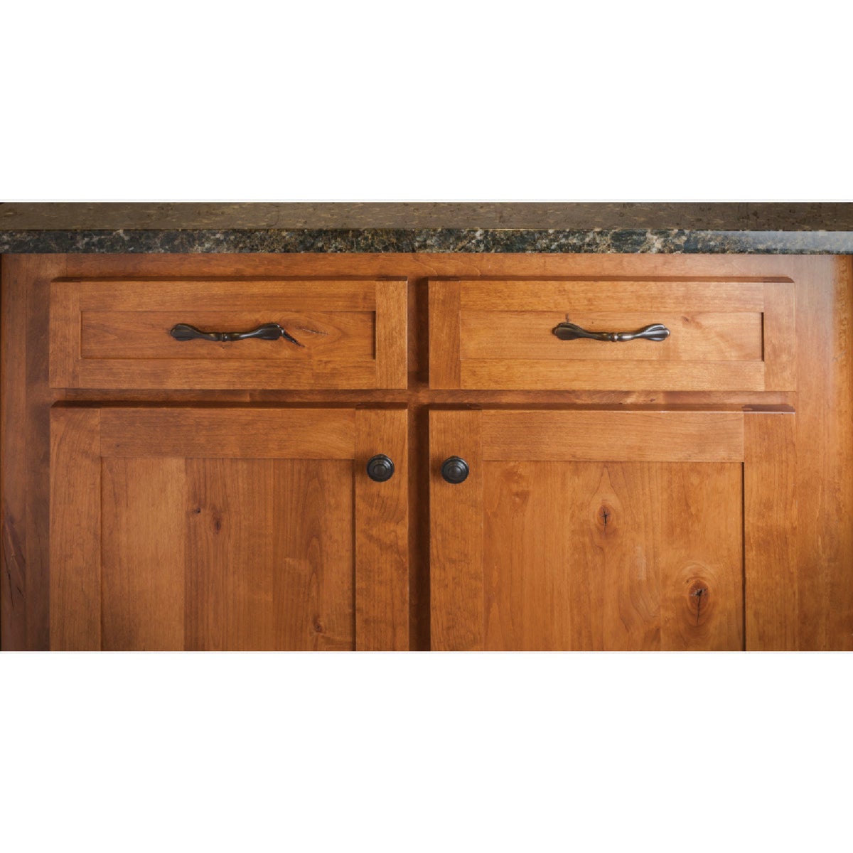 Elements Arcadia 1-5/16 In. Diameter Dark Bronze Round Cabinet Knob Image 2