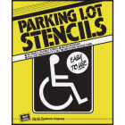Hy-Ko Handicapped Parking Lot Stencil Image 1