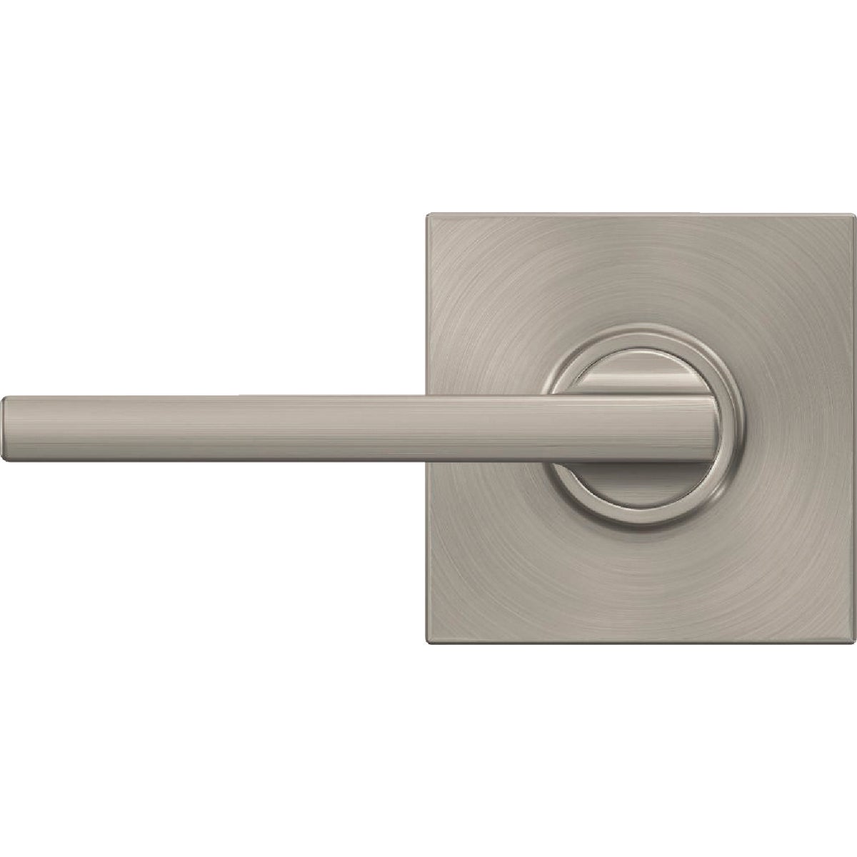 Schlage F Series Latitude Lever Collins Satin Nickel Hall & Closet Lock Image 1