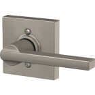 Schlage F Series Latitude Lever Collins Satin Nickel Hall & Closet Lock Image 2