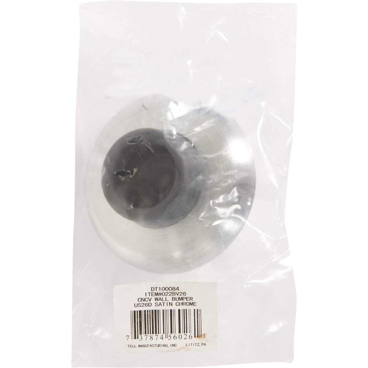 Tell 2-1/2 In. Concave Wall Door Stop Image 2