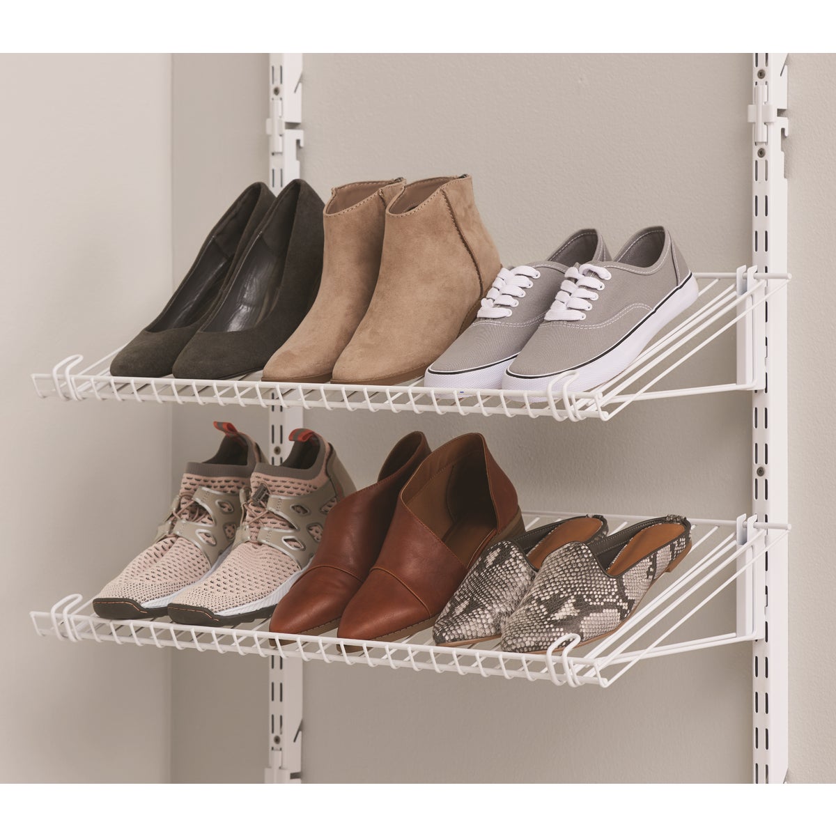Rubbermaid Configurations White Shoe Shelf Add-On Kit Image 3