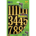 Hy-Ko 3 In. Polyester Adhesive Number Set, 26 Numbers Image 1