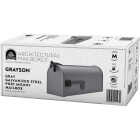 Gibraltar Grayson T1 Gray Steel Rural Post Mount Mailbox Image 3