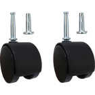 Do it 2 In. Dia. Black Twin Wheel Caster with 1-1/2 In. Stem (2-Pack) Image 1