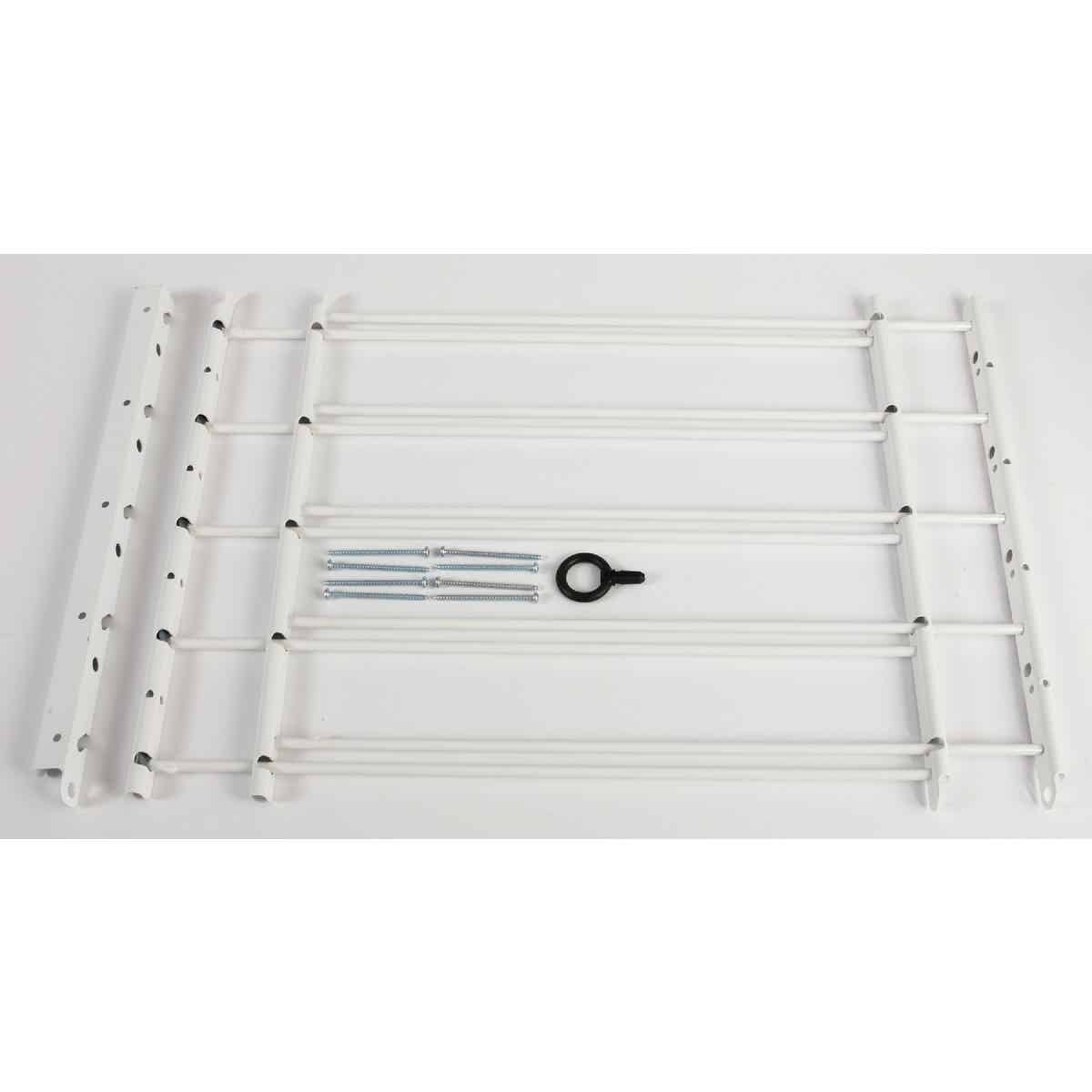 John Sterling Corp Hinged White Enamel 5-Bar Child Safety & Window Security Guard Image 5