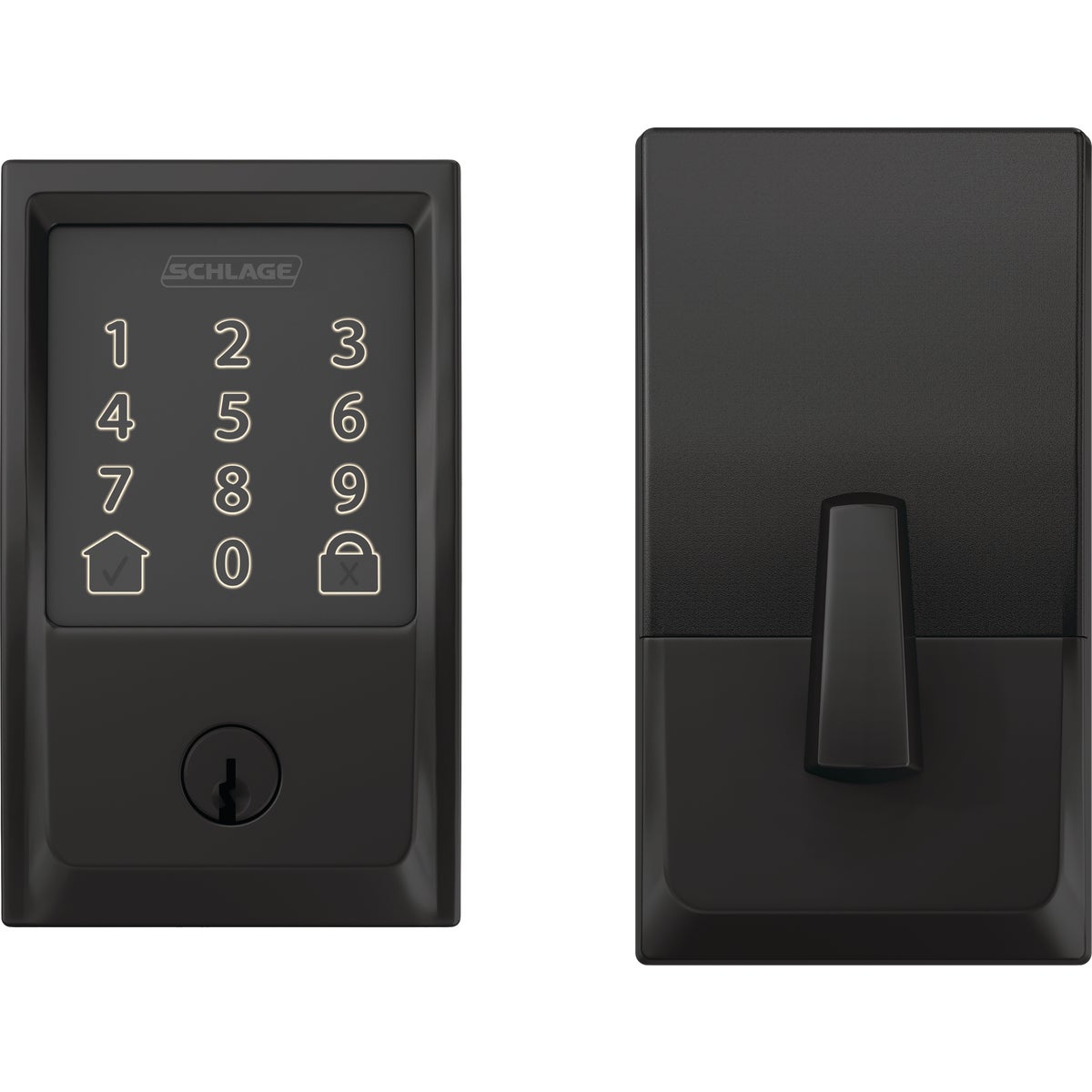 Schlage Encode Century Matte Black Smart WiFi Deadbolt