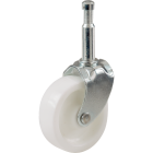 Do it 2 In. Light-Duty Plastic Swivel Stem White Caster (2-Pack) Image 1