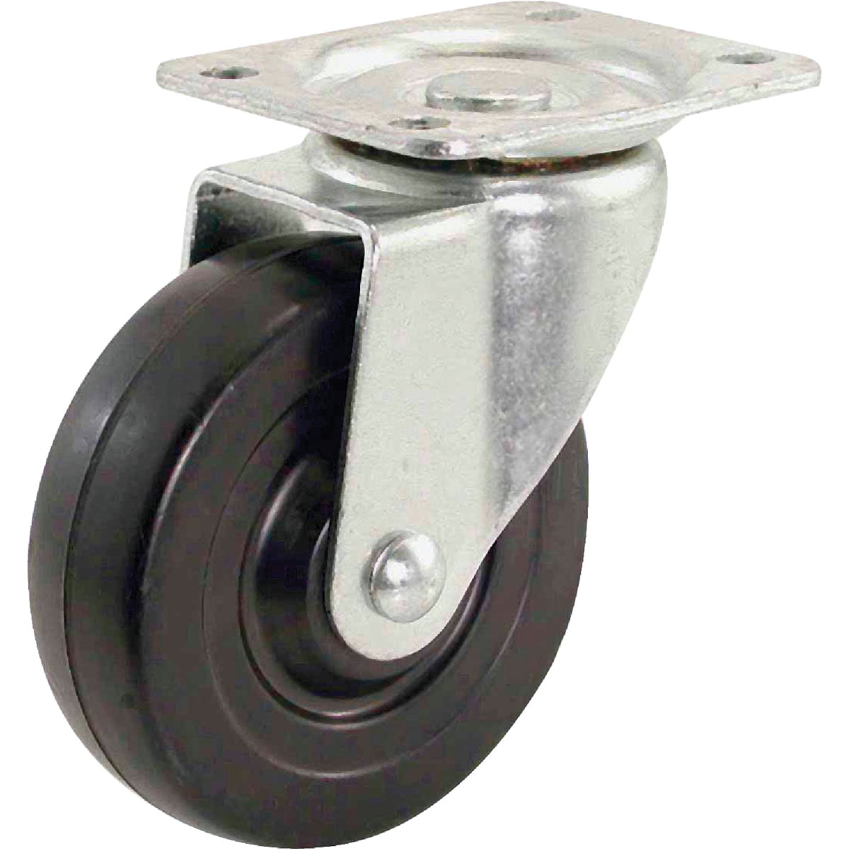 Shepherd Hardware 4 In. General-Duty Soft Rubber Swivel Plate Caster