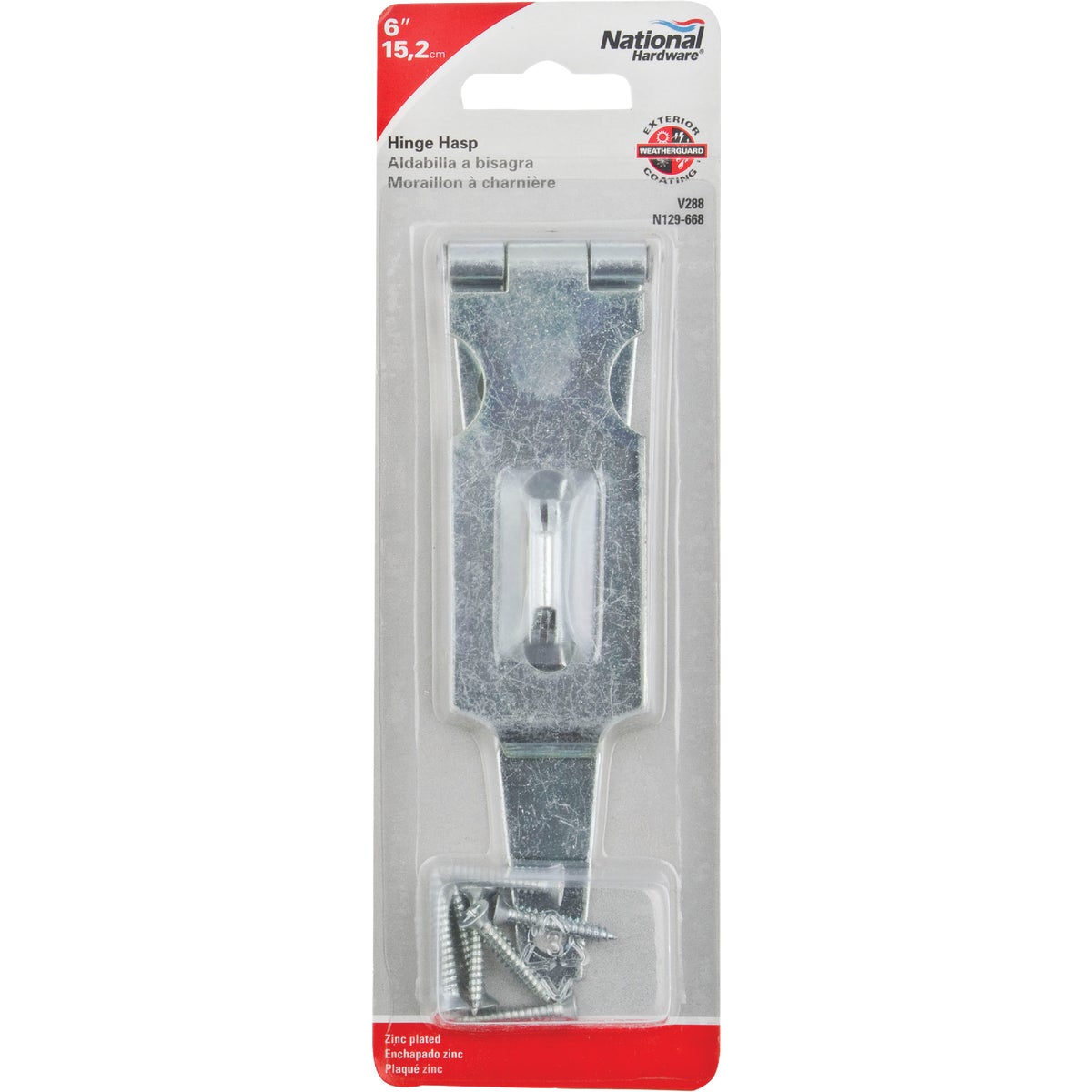 National Hardware 6 In. Steel Hinge Hasps Image 2