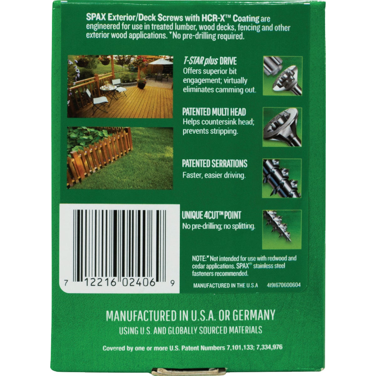 SPAX #14 x 2-1/2 In. T30 Plus Flat Head HCR-X (Exterior Rated) Deck Screw (55-Count) Image 5