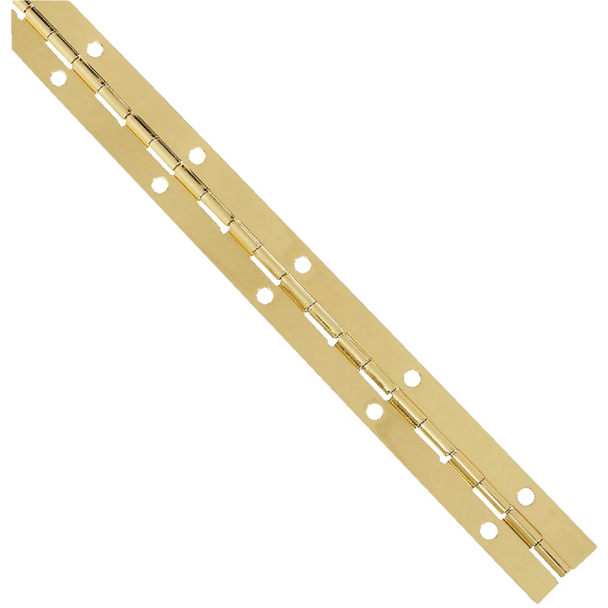 National Hardware Steel 1-1/16 In. x 12 In. Bright Brass Continuous Hinge