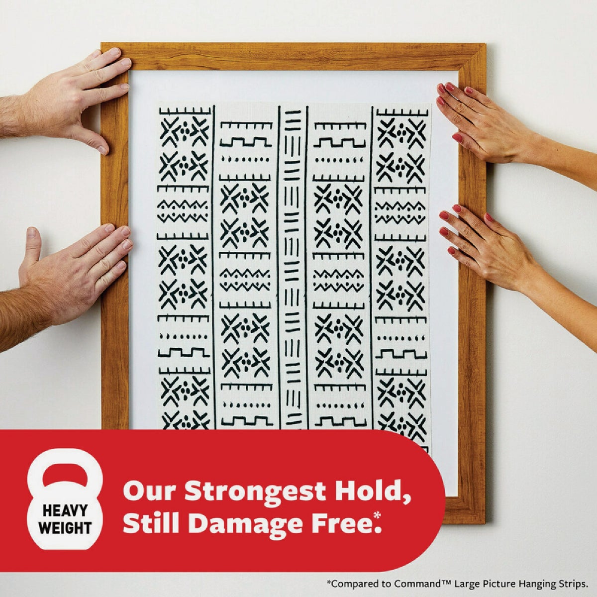 Command 20 Lb. Picture Hanging Strips, White, 4 Pairs Image 3