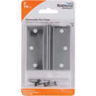 National Hardware 3 In. Square Black Door Hinge Image 2
