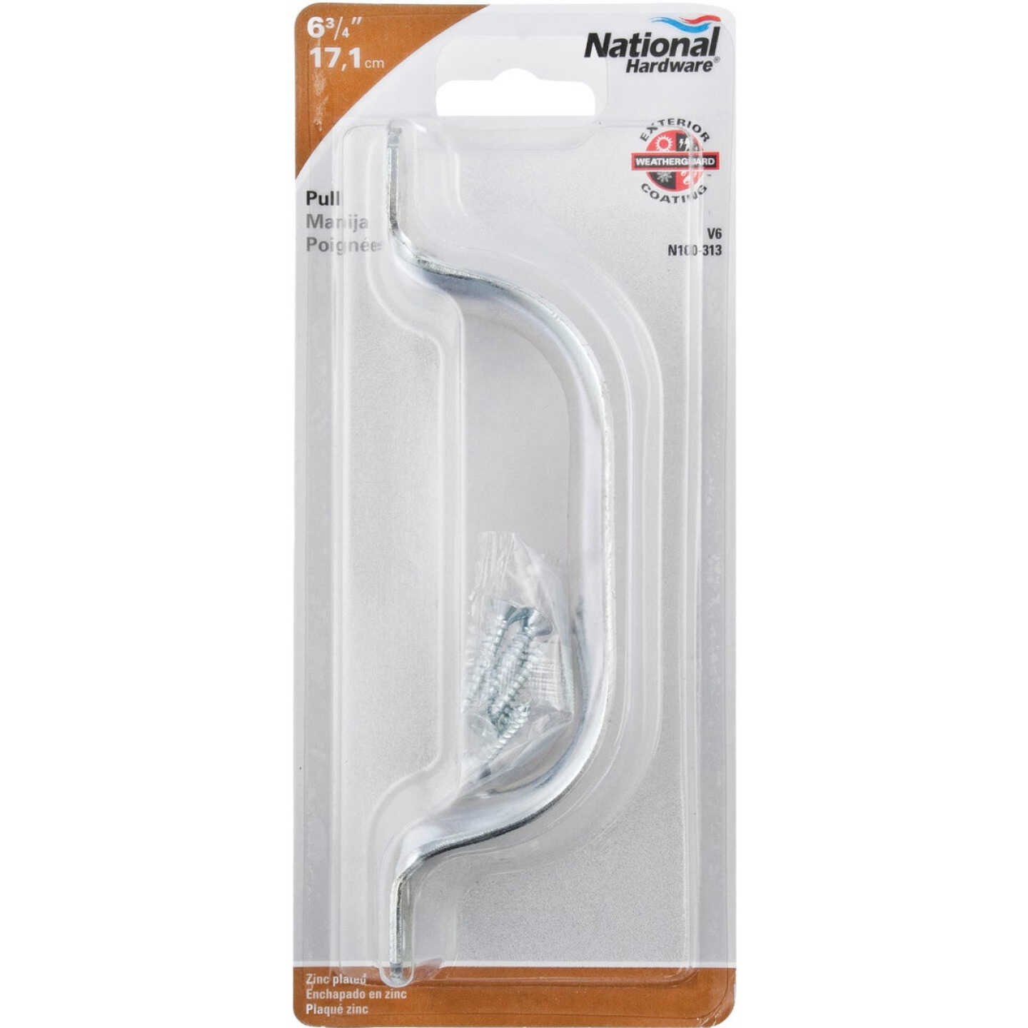 National Hardware 6-3/4 In. Zinc Door Pull Image 2