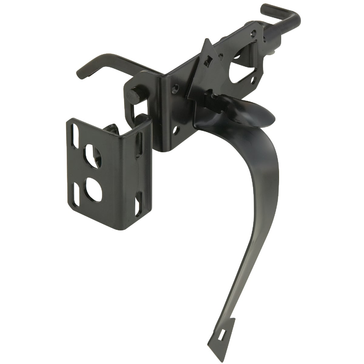 National Hardware Satin Black Heavy-Duty Gate Latch