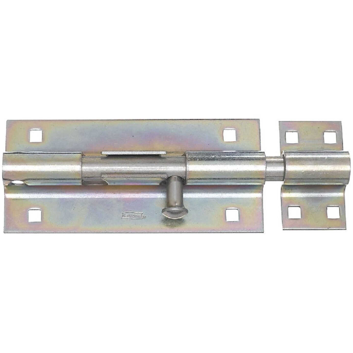 National Hardware 8 In. Zinc Extra Heavy-Duty Door Barrel Bolt Image 1
