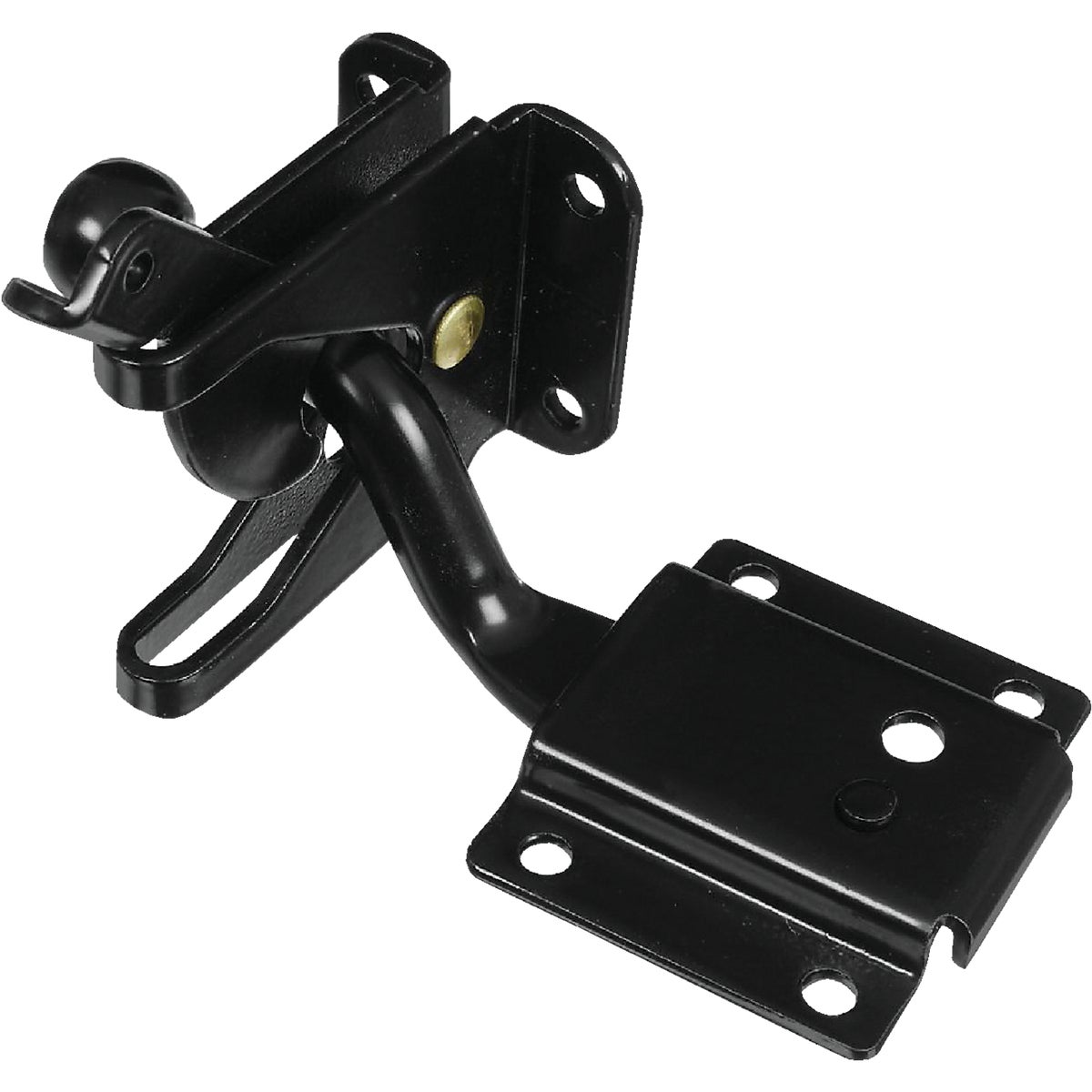National Hardware 4 In. Black MaxLatch Sag Compensating Latch