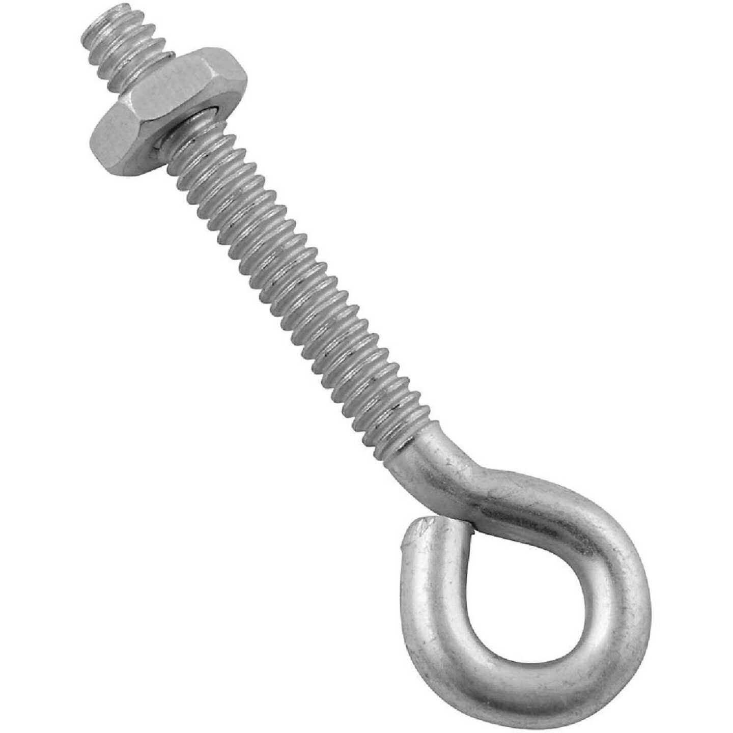 National Hardware 3/16 In. x 2 In. Zinc Eye Bolt with Hex Nut Image 1