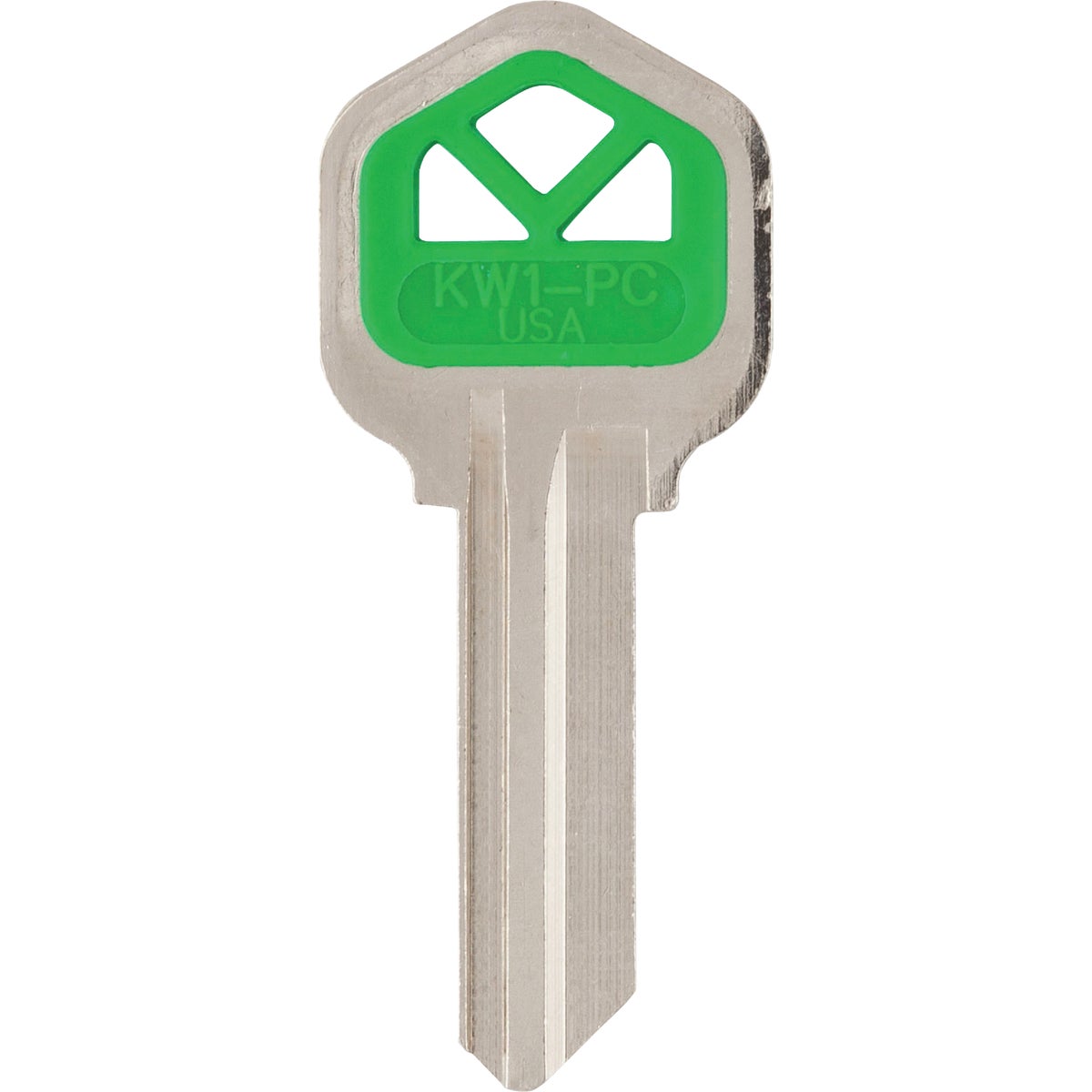 ILCO Kwikset Design Decorative House Key, KW1-Green (5-Pack)