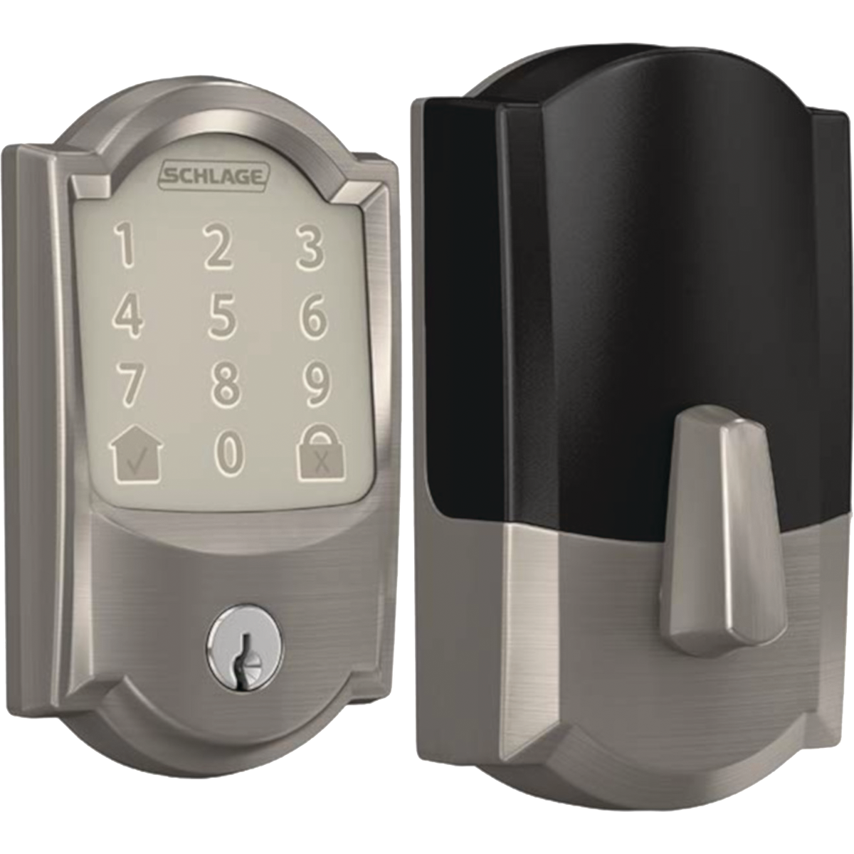 Schlage Encode Camelot Satin Nickel Smart WiFi Deadbolt