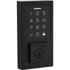 Kwikset SmartCode 270 Contemporary Touchpad Electronic Deadbolt With SmartKey, Matte Black Image 1