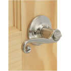 Steel Pro Brushed Nickel Scroll Privacy Door Lever Image 2