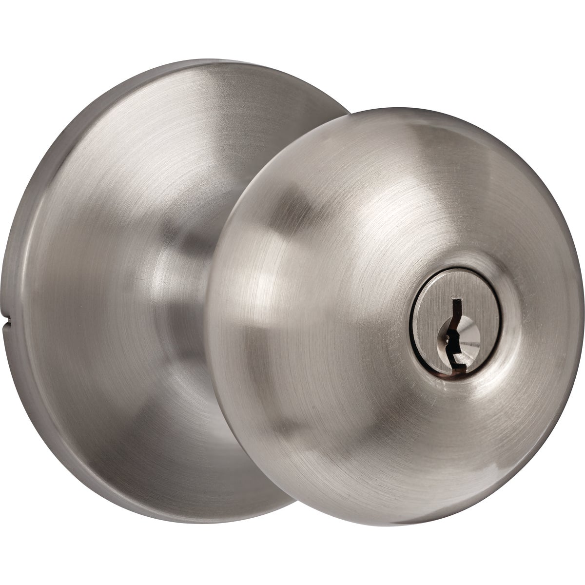 Steel Pro Brushed Nickel Entry Door Knob Image 1