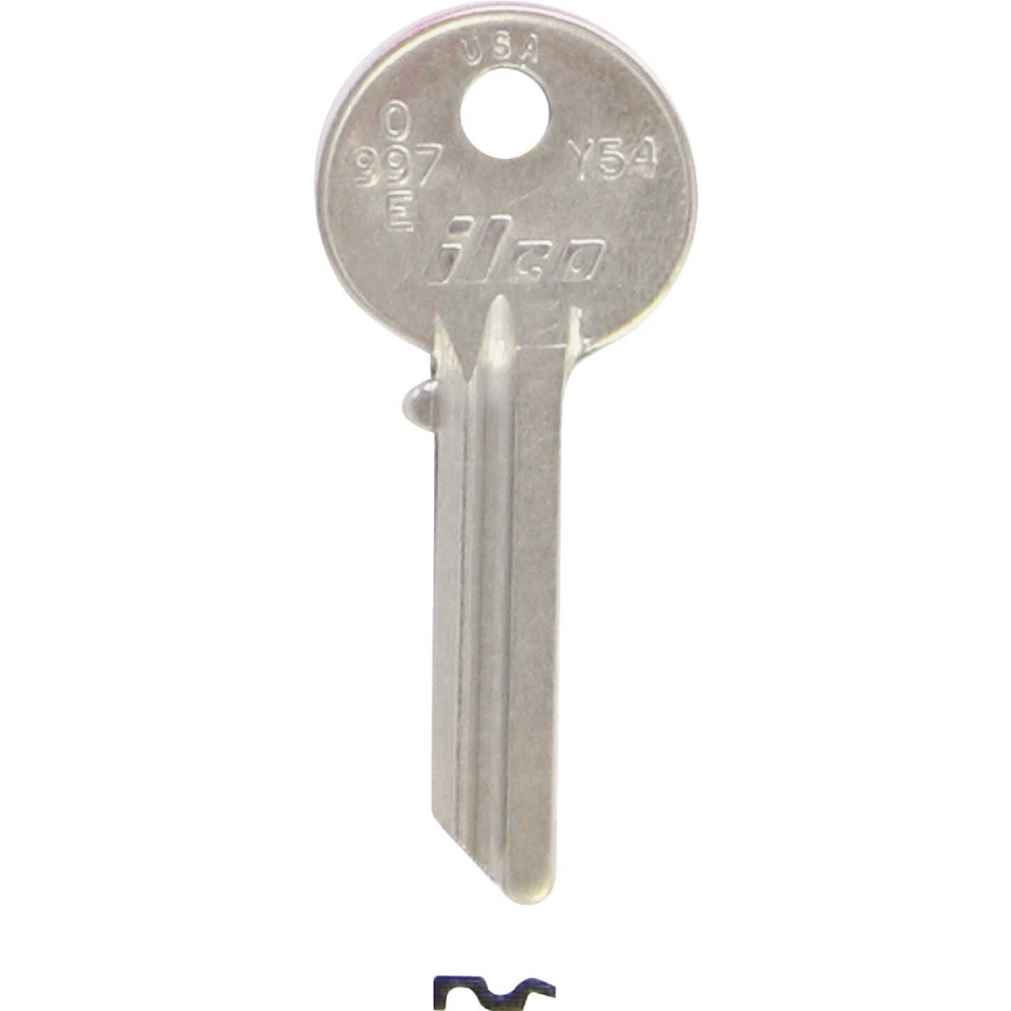 ILCO Yale Nickel Plated House Key, Y54 / O997E (10-Pack) Image 1