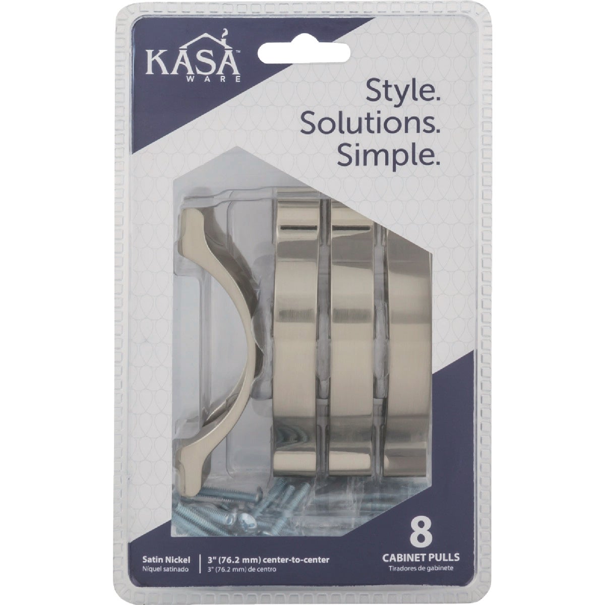 KasaWare 4-1/16 In. Overall Length Satin Nickel Arch Pull (8-Pack) Image 3