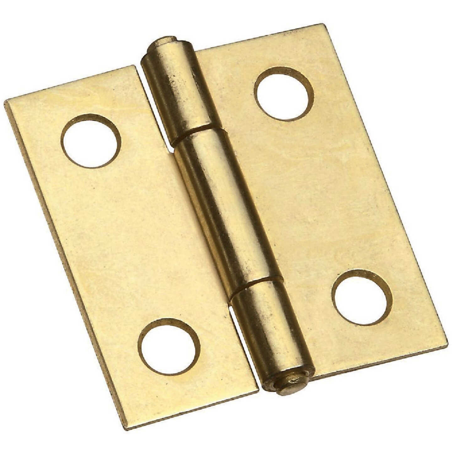 National Hardware 1-1/2 In. Brass Tight-Pin Narrow Hinge (2 Count) Image 1