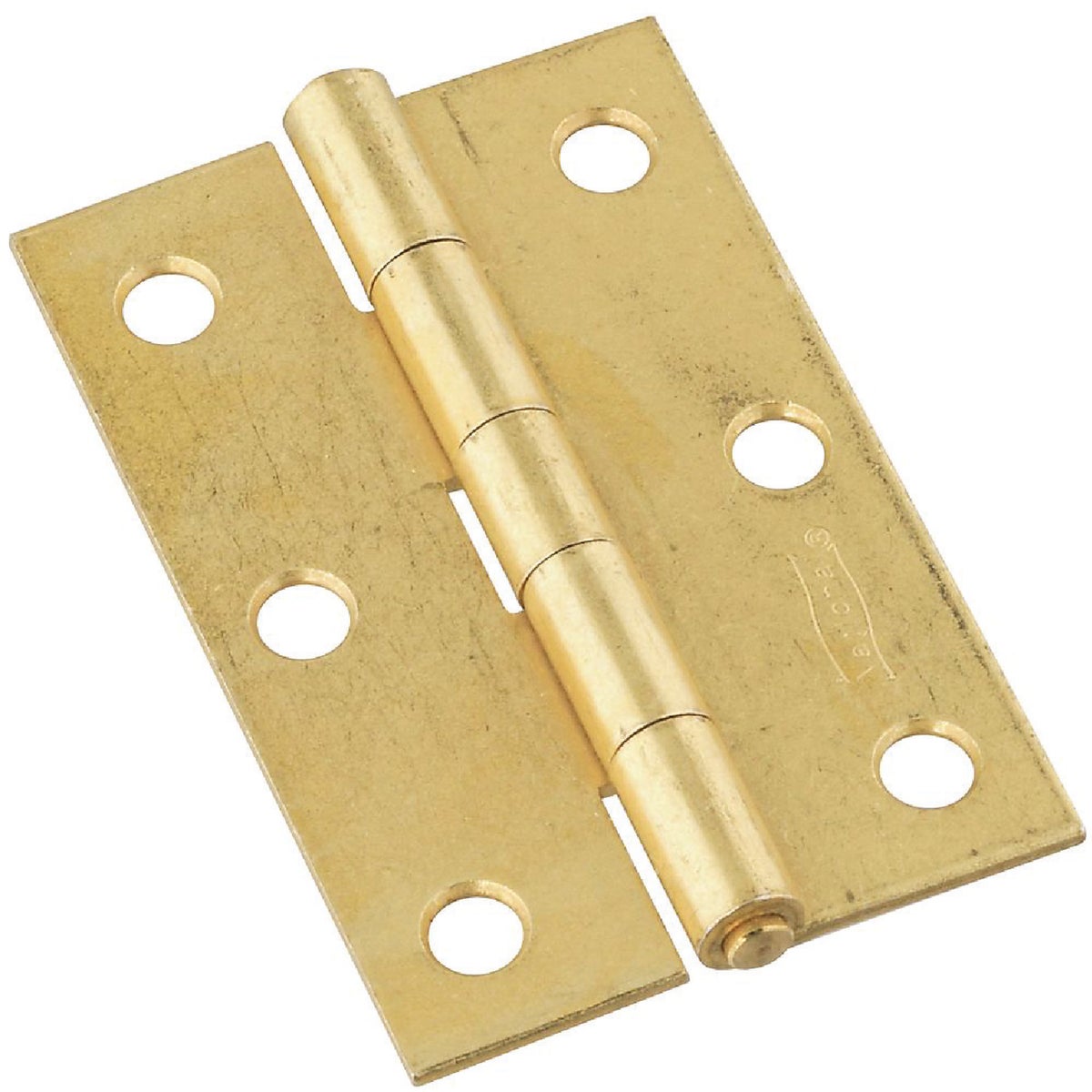 National Hardware 3 In. Brass Tight-Pin Narrow Hinge (2 Count)