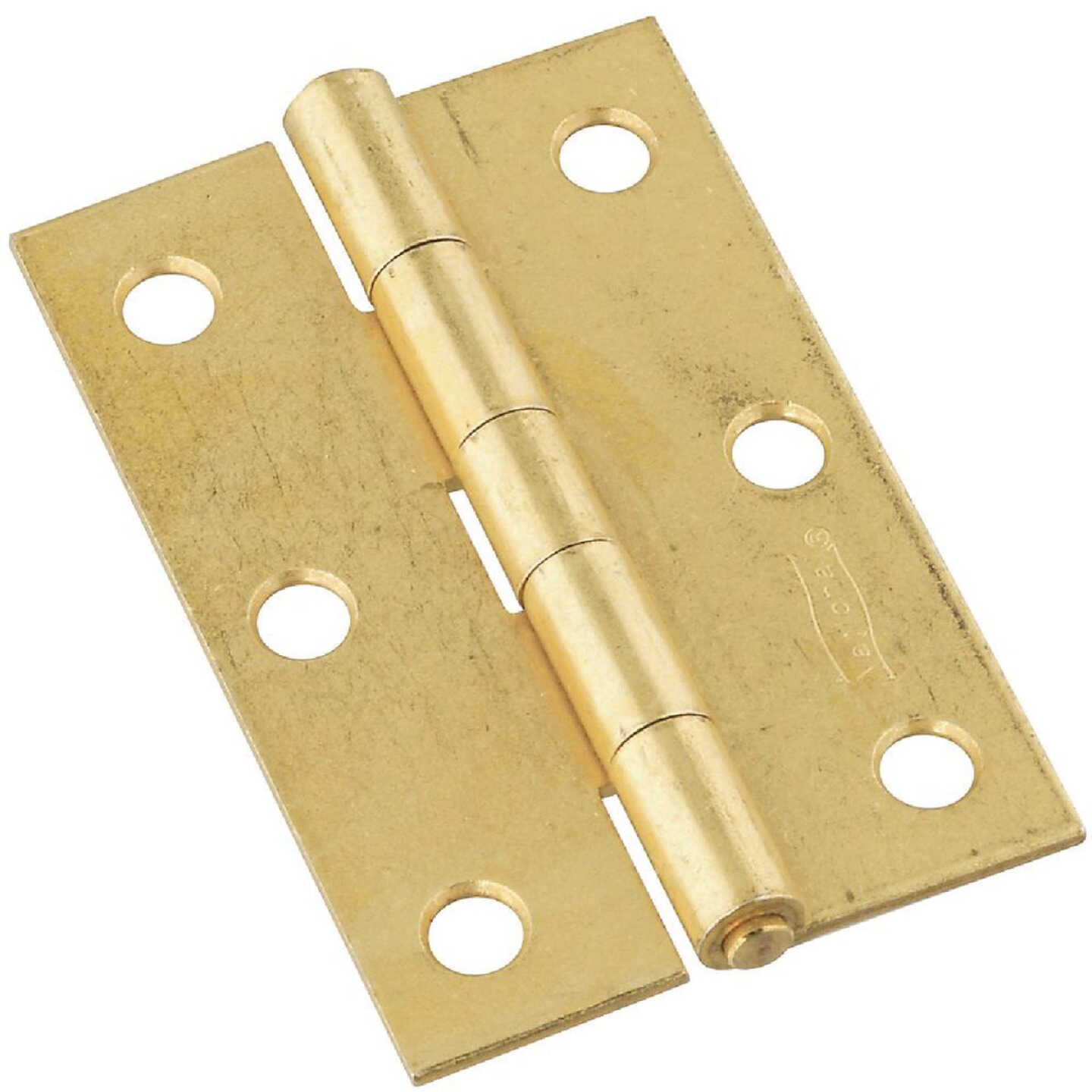 National Hardware 3 In. Brass Tight-Pin Narrow Hinge (2 Count) Image 1