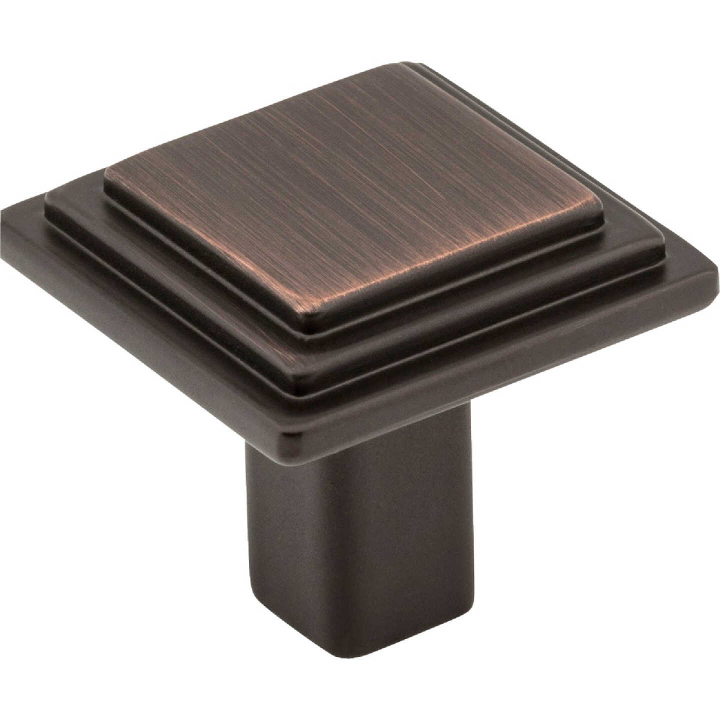 Elements Calloway 1-1/8 In. Length Brushed Oil Rubbed Bronze Square Knob Image 1