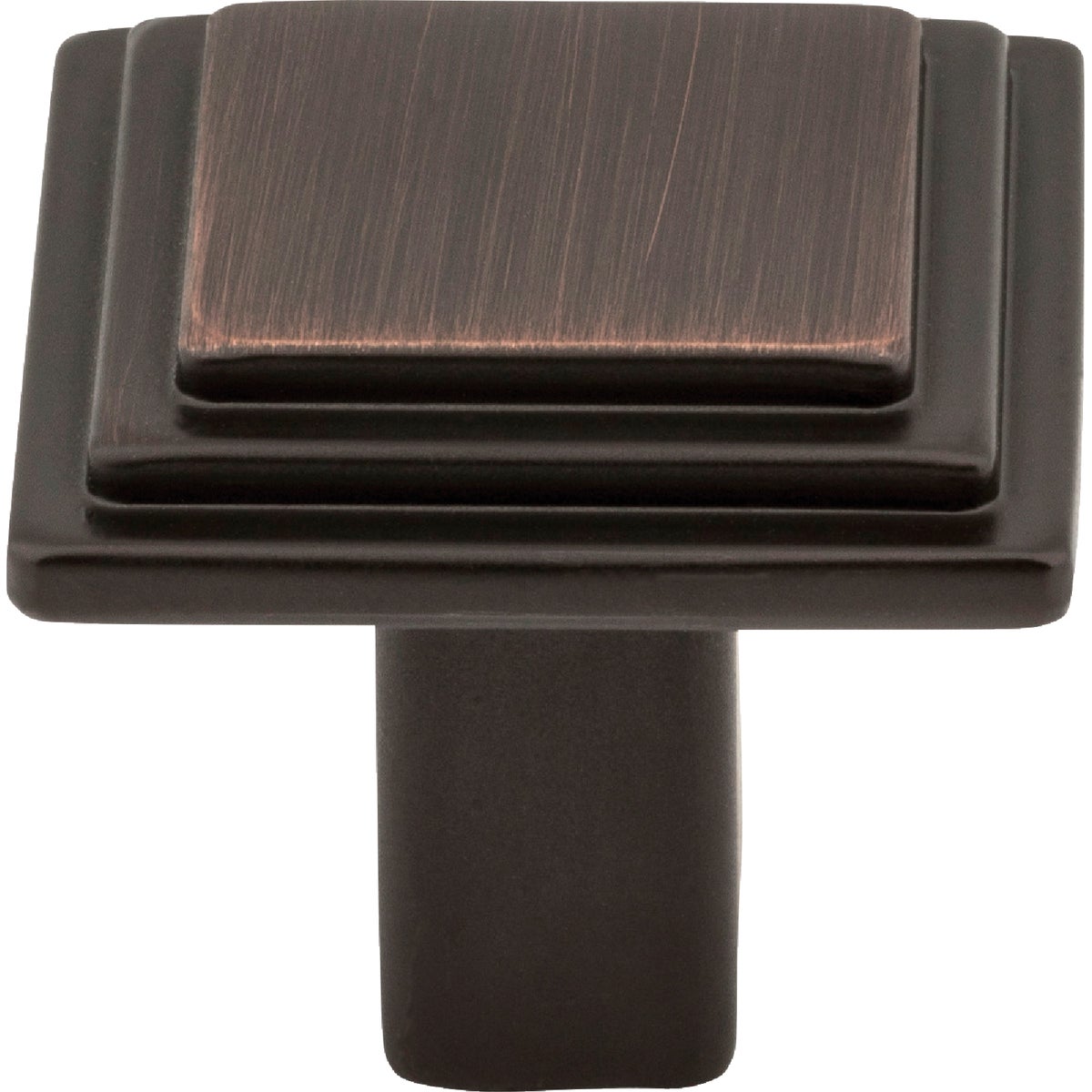 Elements Calloway 1-1/8 In. Length Brushed Oil Rubbed Bronze Square Knob Image 2