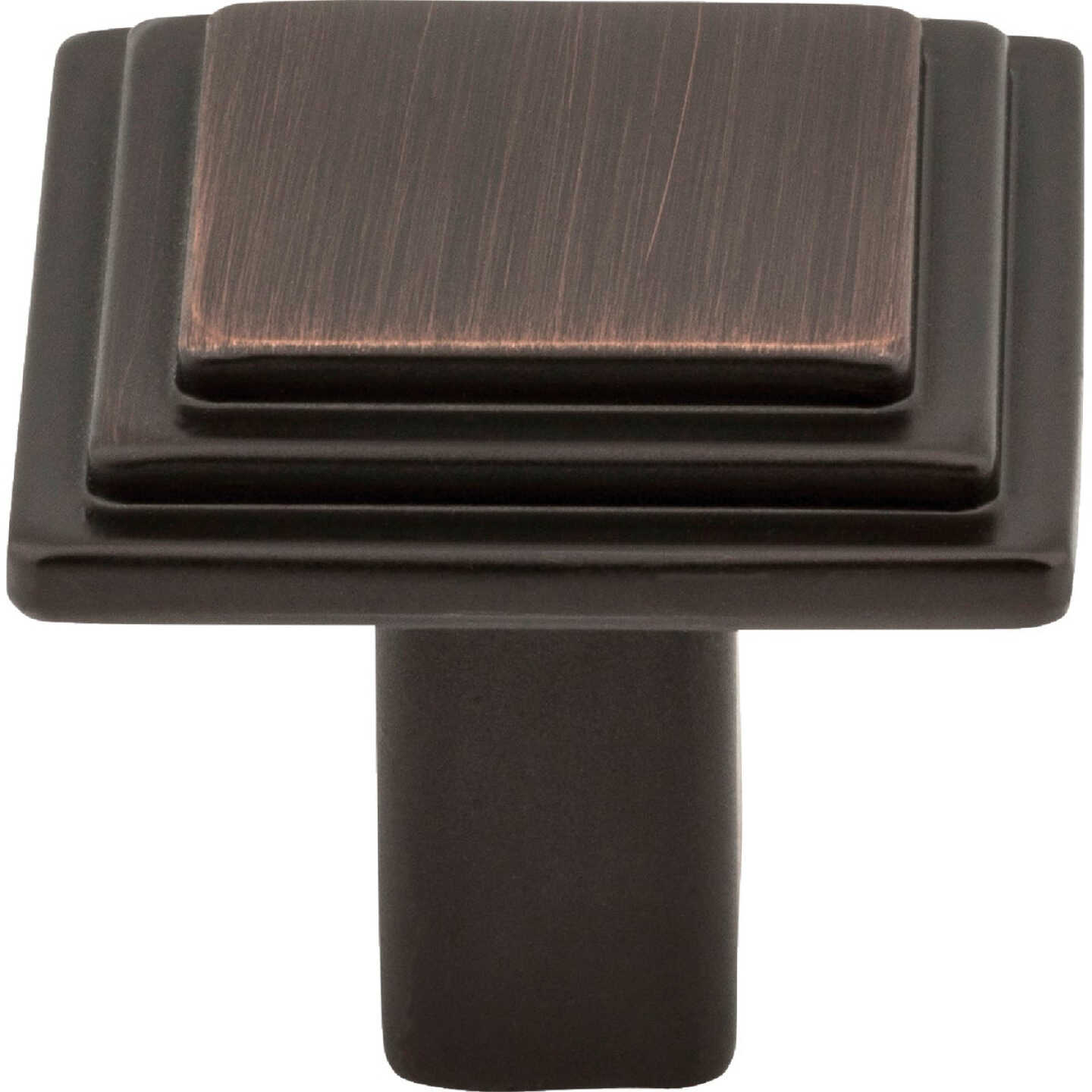 Elements Calloway 1-1/8 In. Length Brushed Oil Rubbed Bronze Square Knob Image 2