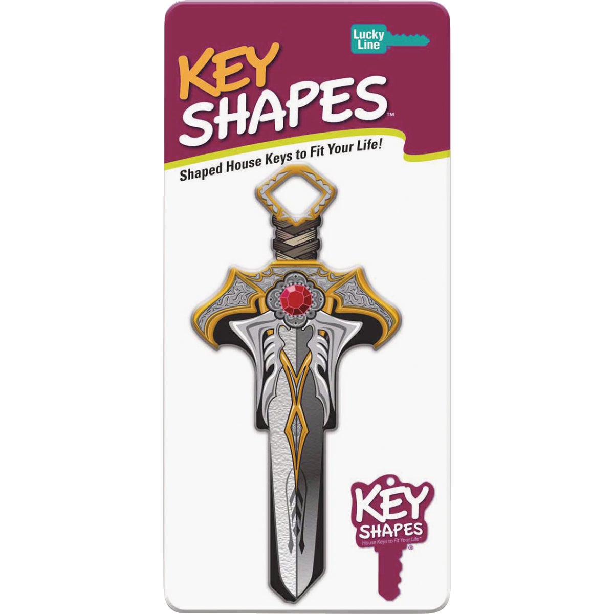 Lucky Line Dagger Key Shapes Decorative House Key - SC1 Image 4