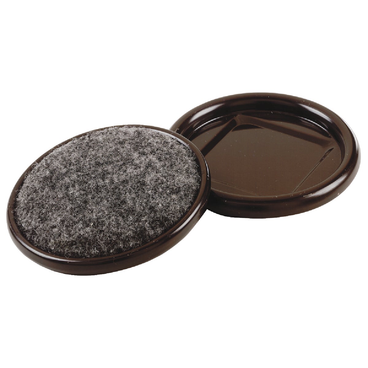 Do it 2 In. Inner Diameter Round Metal Cup/Felt Furniture Leg Cup,(4-Pack) Image 1