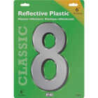 Hy-Ko 6 In. Reflective Plastic Number 8 Image 1