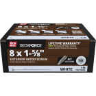 Grip-Rite DeckForce PrimeGuard Nano #8 x 1-5/8 In. Star Drive White Screw (1 Lb.) Image 1