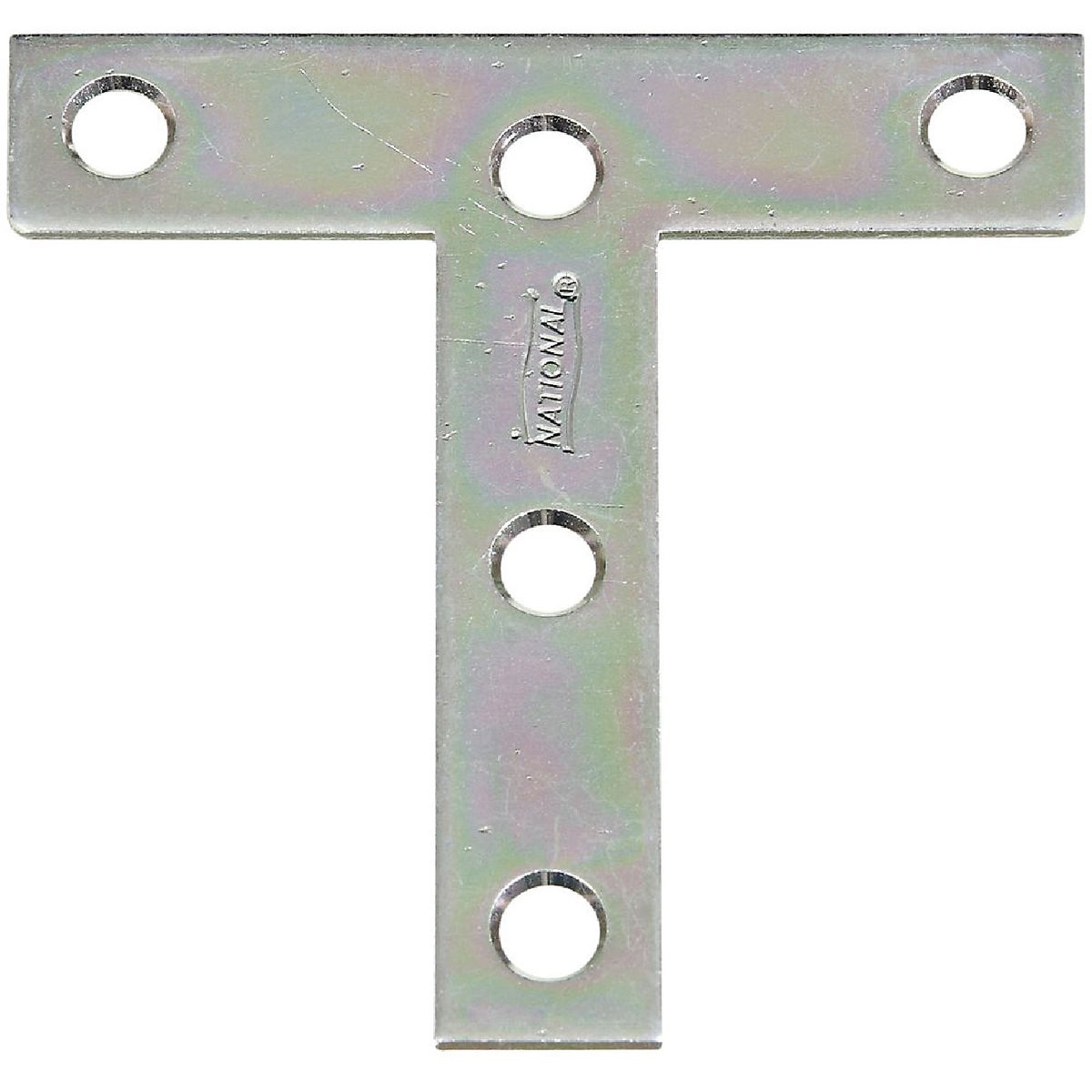 National Hardware 3 In. x 3 In. Zinc T-Plate (2-Pack)