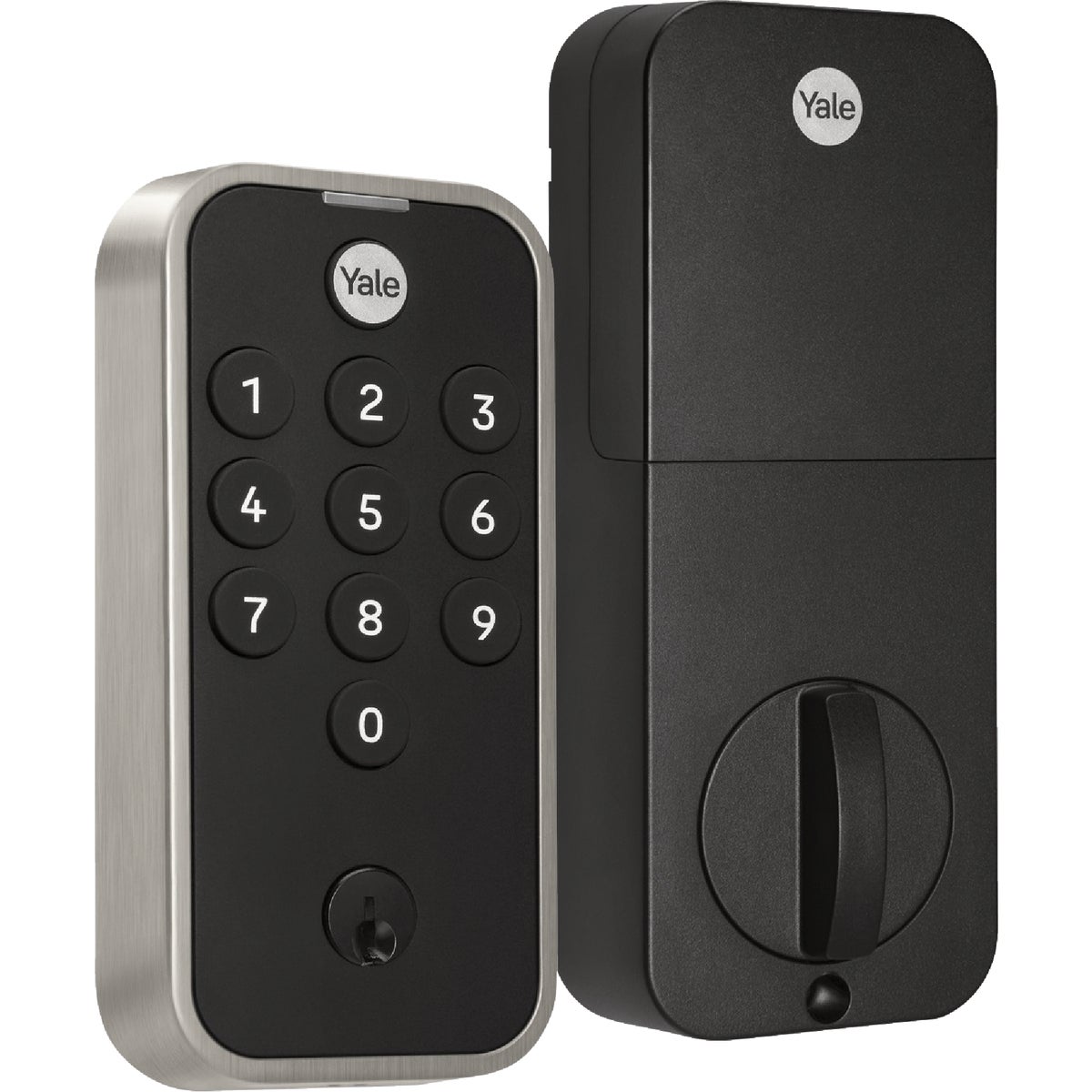 Yale Code Satin Nickel Electronic Lock Keypad Deadbolt Image 1