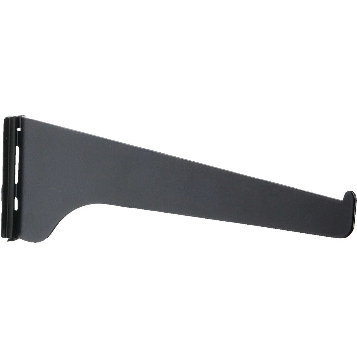 Knape & Vogt 180 Series 12 In. Black Steel Regular-Duty Single-Slot Shelf Bracket Image 1