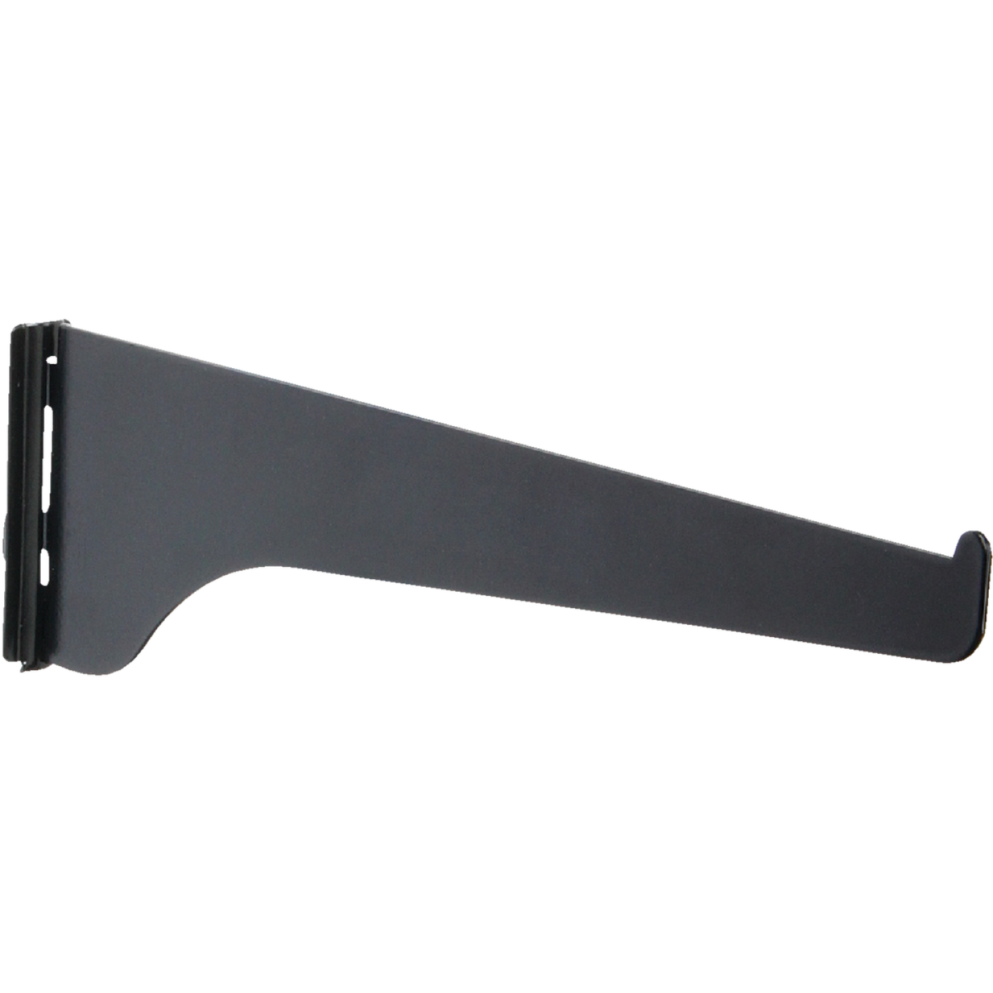 Knape & Vogt 180 Series 6 In. Black Steel Regular-Duty Single-Slot Shelf Bracket Image 1