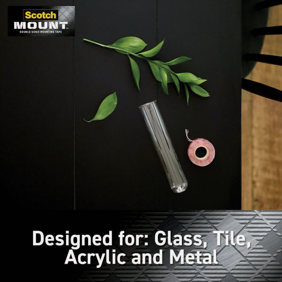 Scotch-Mount 1 In. x 450 In. Clear Double-Sided Mounting Tape Mega Roll Image 5