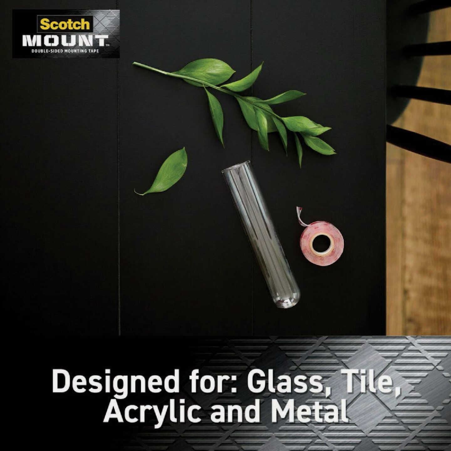 Scotch-Mount 1 In. x 450 In. Clear Double-Sided Mounting Tape Mega Roll Image 5