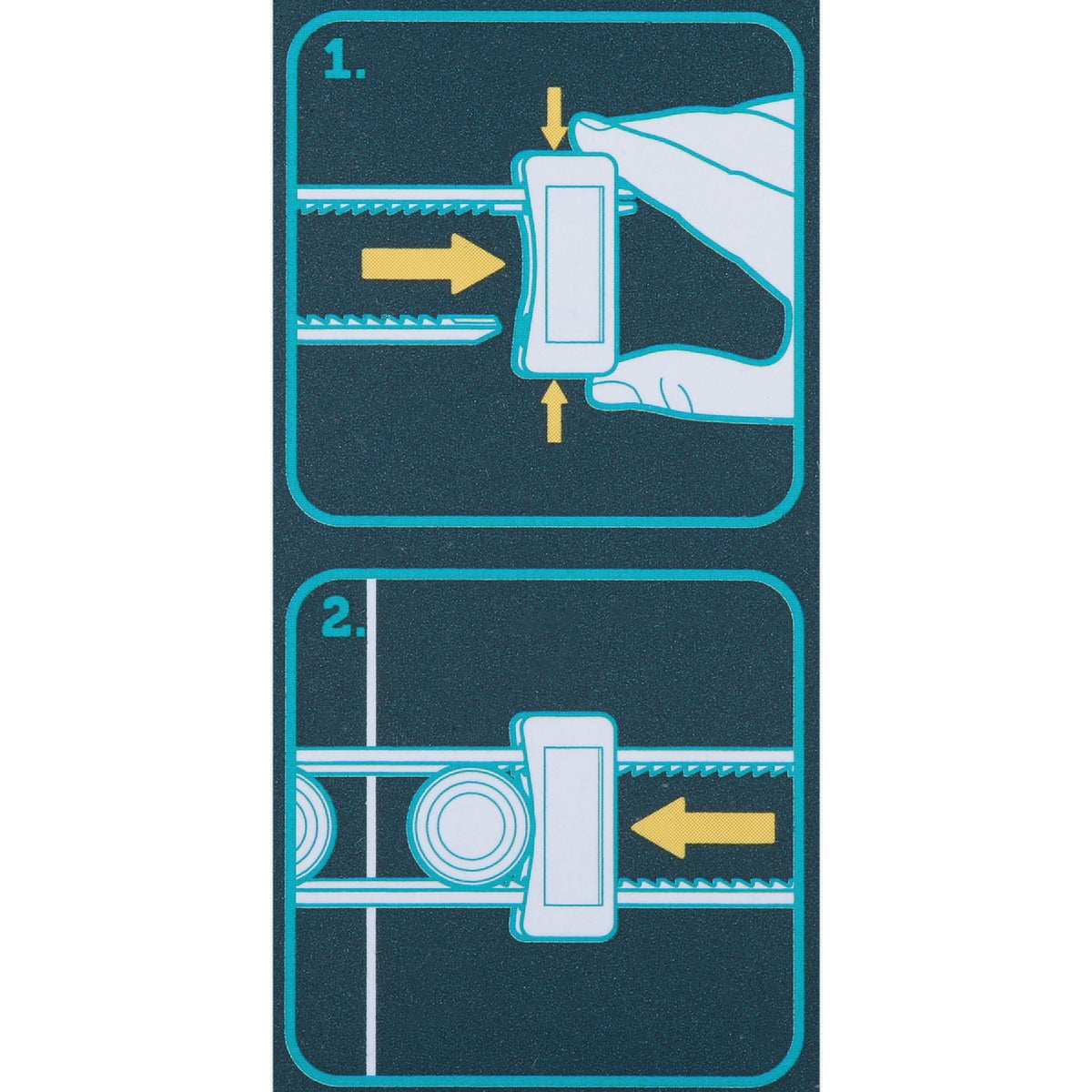 Safety 1st White Double Door Cabinet Slide Lock (2-Pack) Image 3